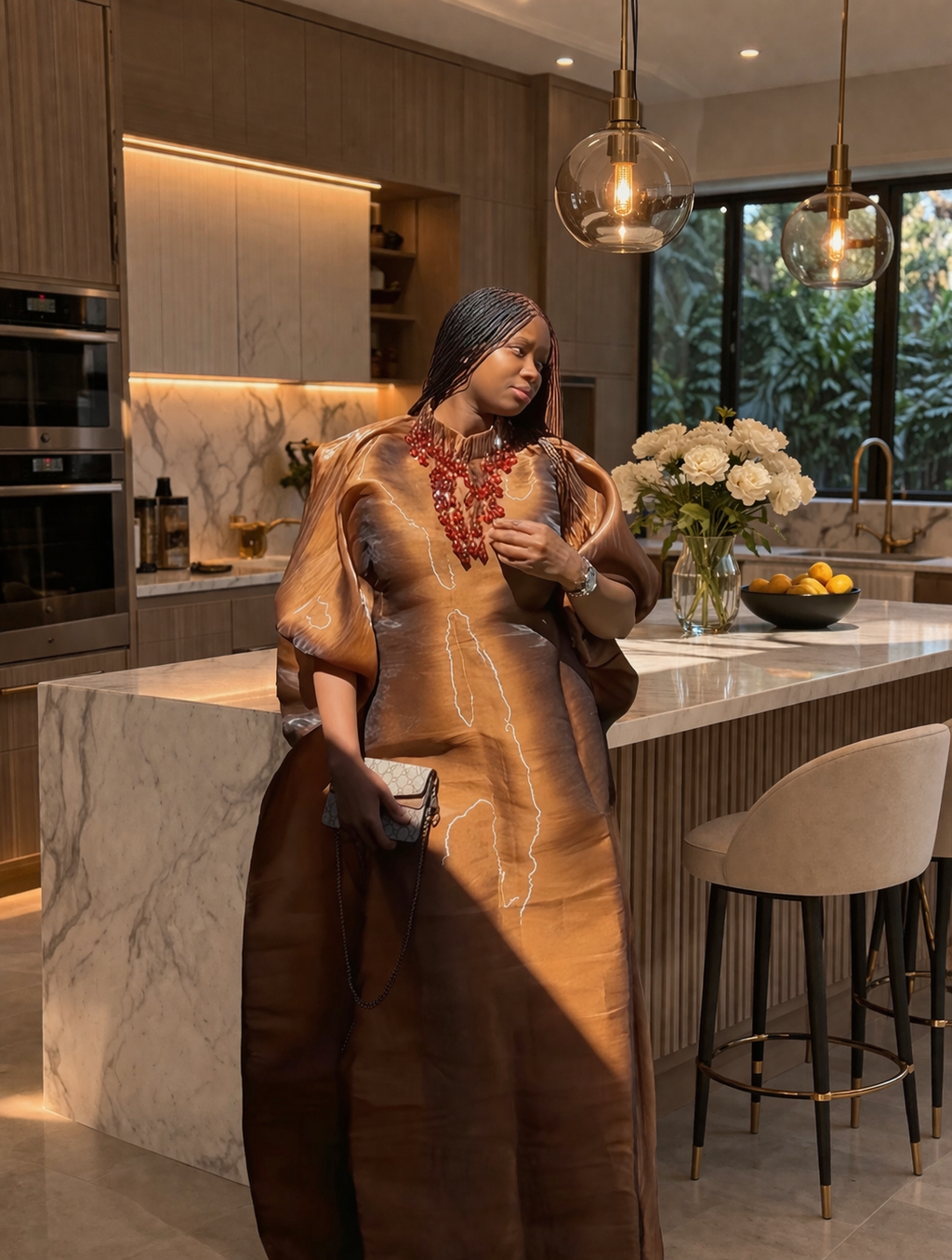 Bronze Bubu Gown