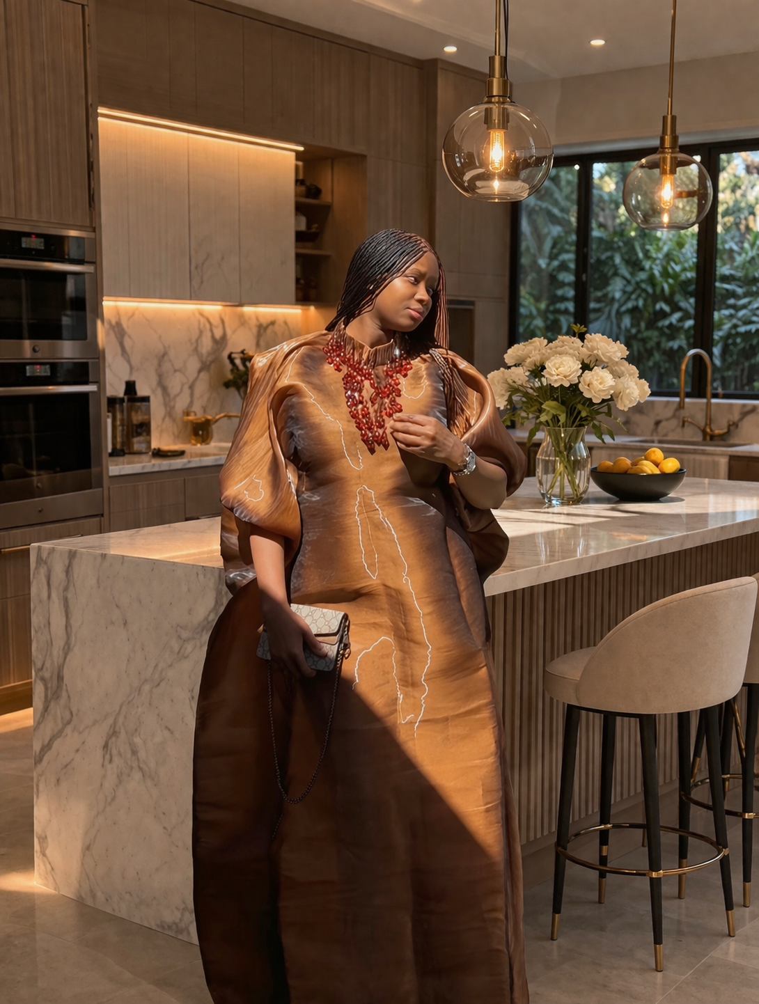 Bronze Bubu Gown